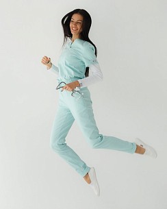 Комплект: костюм медичний жіночий Марсель + лонгслів медичний жіночий #5